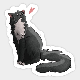 Tuxedo furbaby Gifts for Cat Lovers Sticker